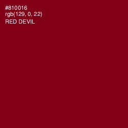 #810016 - Red Devil Color Image